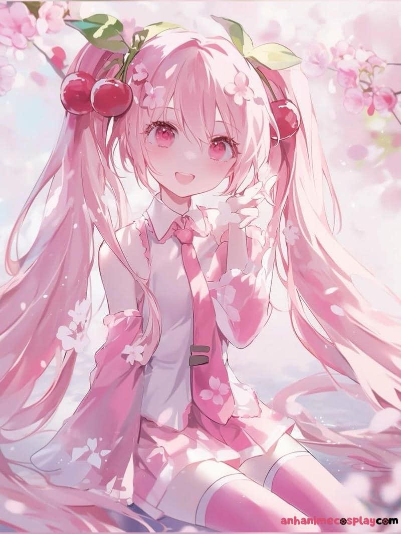 anime màu hồng xinh iu